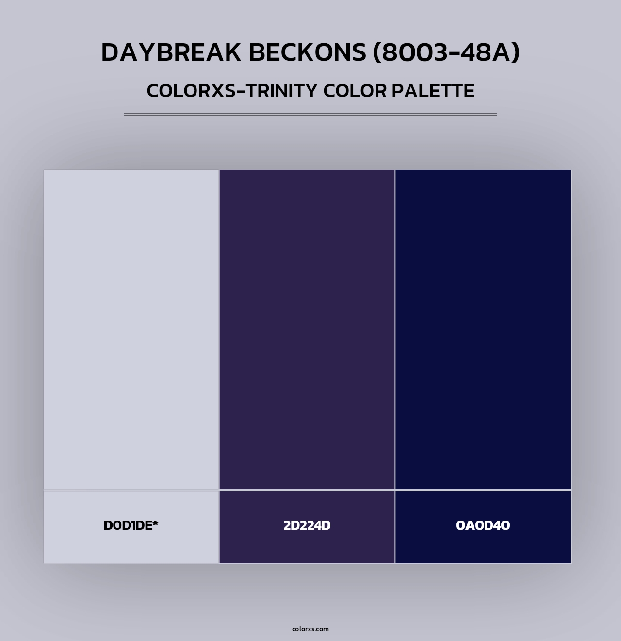 Daybreak Beckons (8003-48A) - Colorxs Trinity Palette