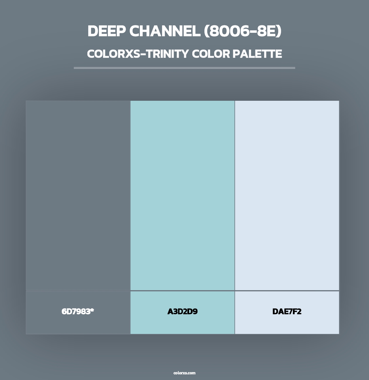 Deep Channel (8006-8E) - Colorxs Trinity Palette