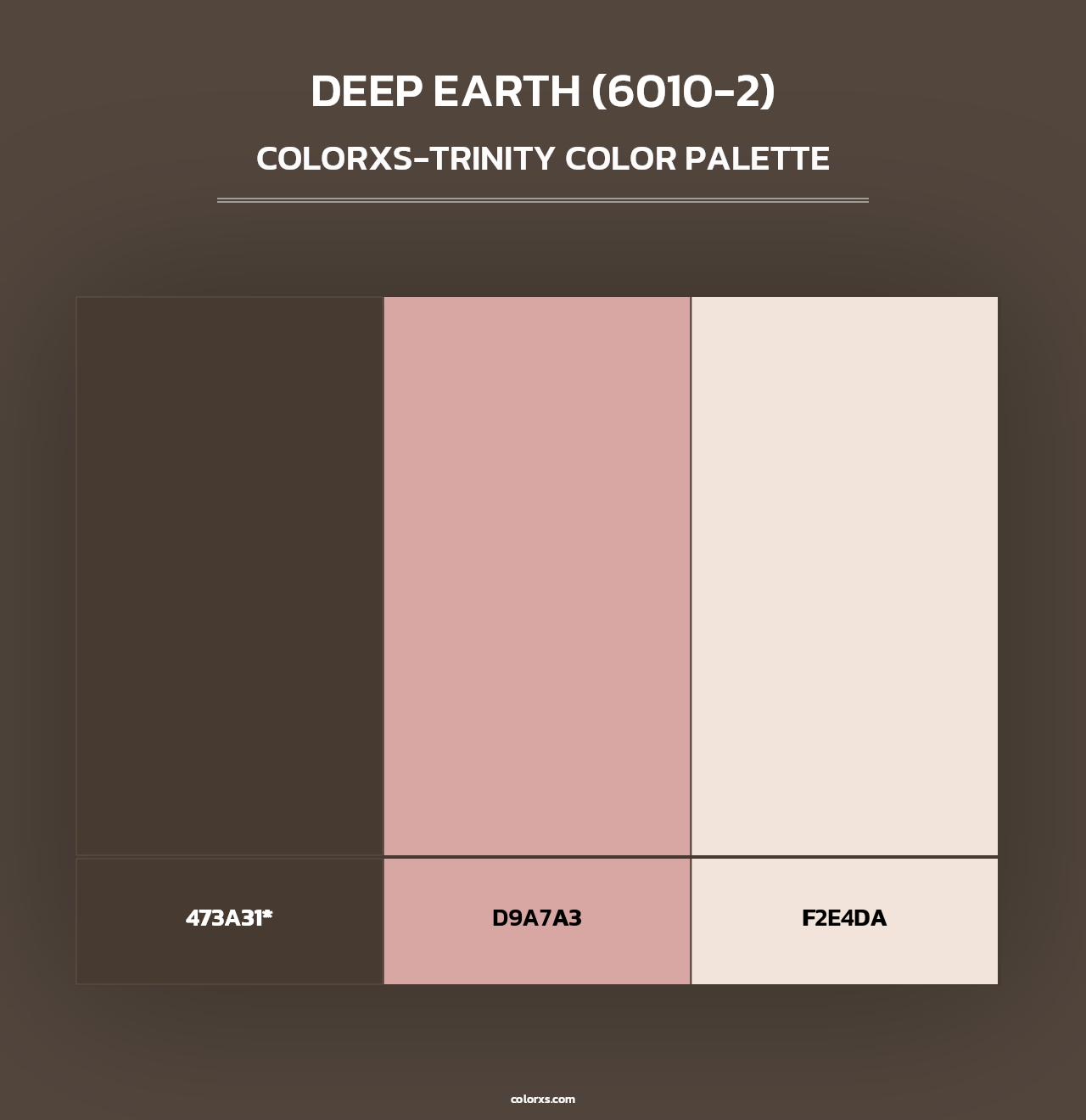 Deep Earth (6010-2) - Colorxs Trinity Palette