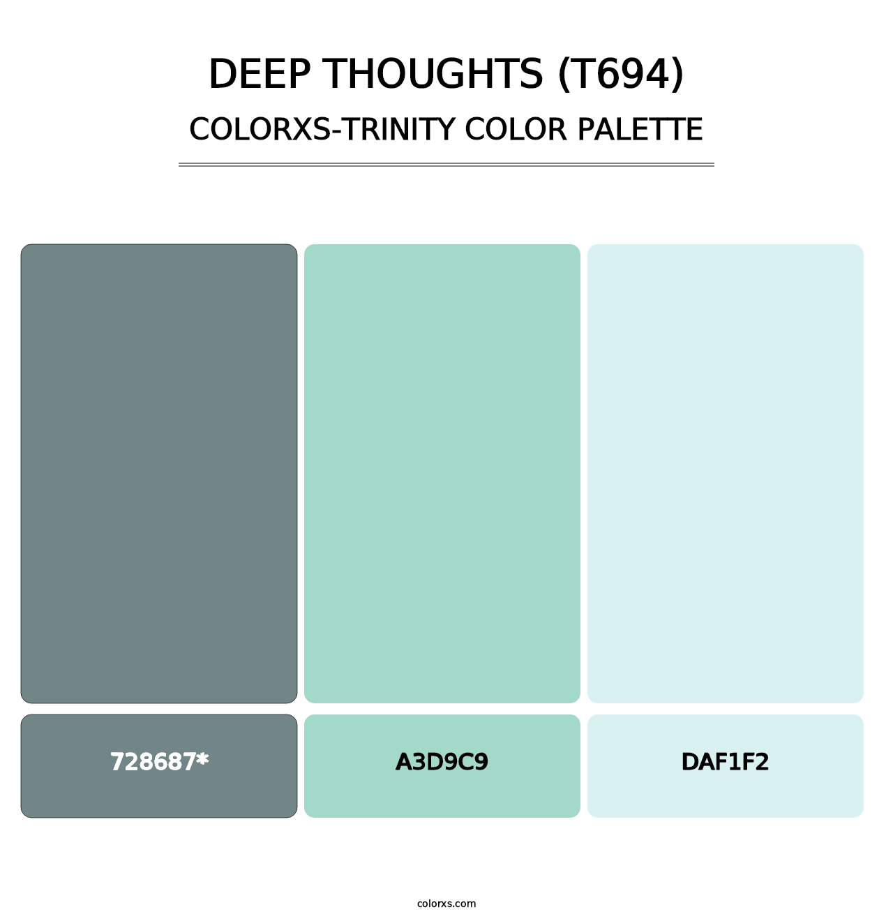 Deep Thoughts (T694) - Colorxs Trinity Palette