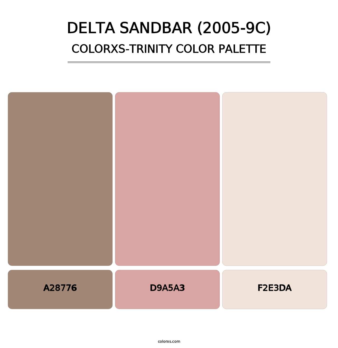 Delta Sandbar (2005-9C) - Colorxs Trinity Palette
