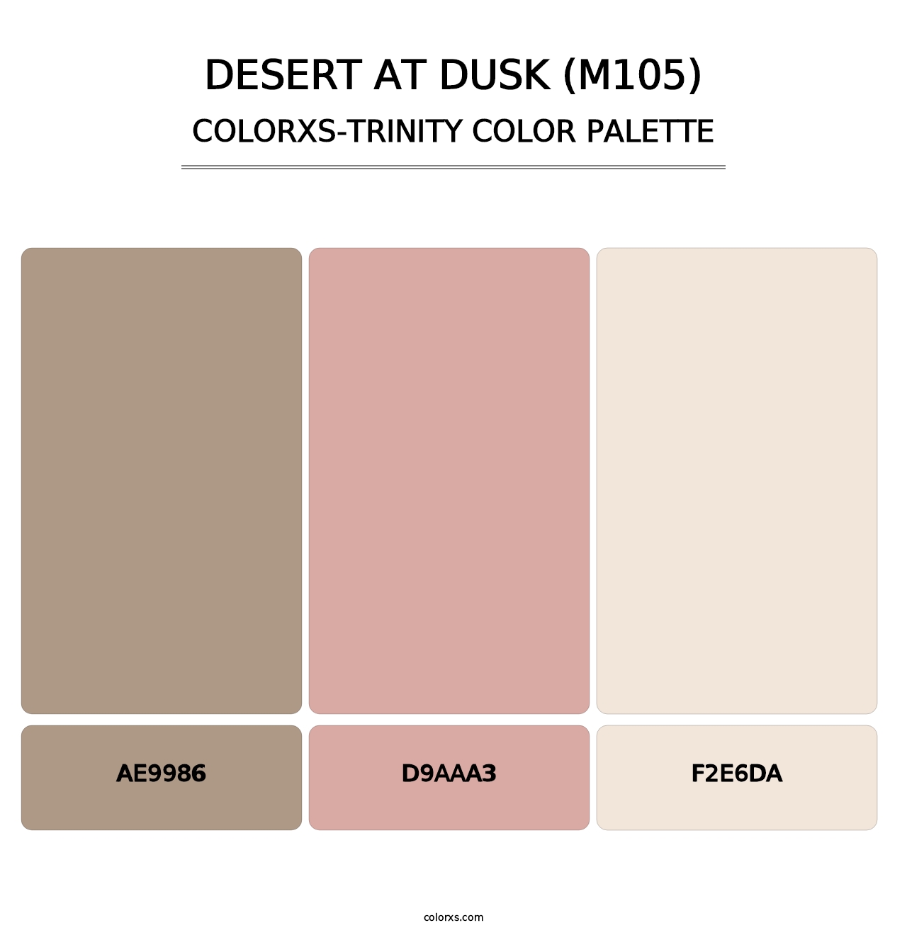 Desert at Dusk (M105) - Colorxs Trinity Palette