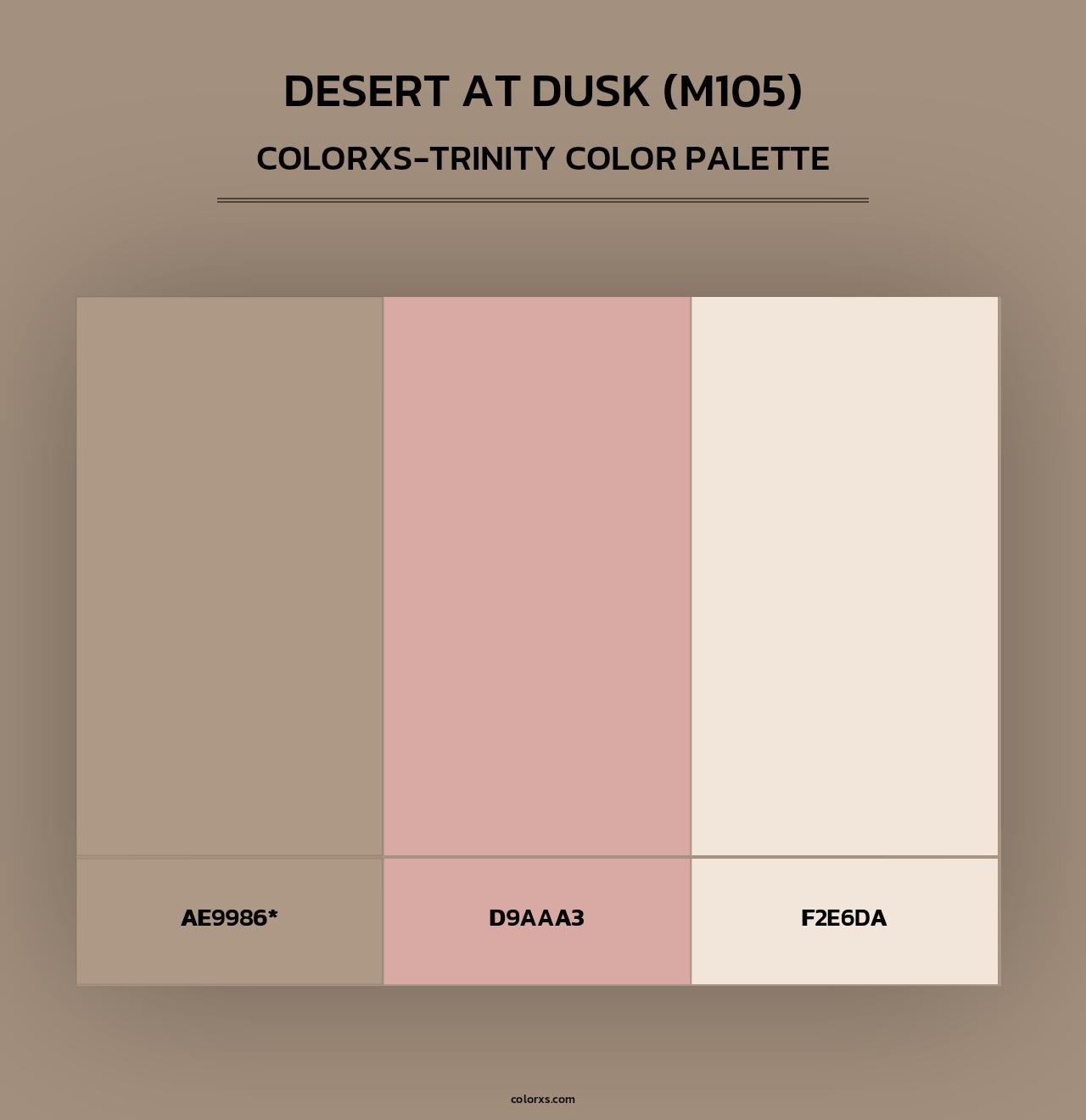 Desert at Dusk (M105) - Colorxs Trinity Palette