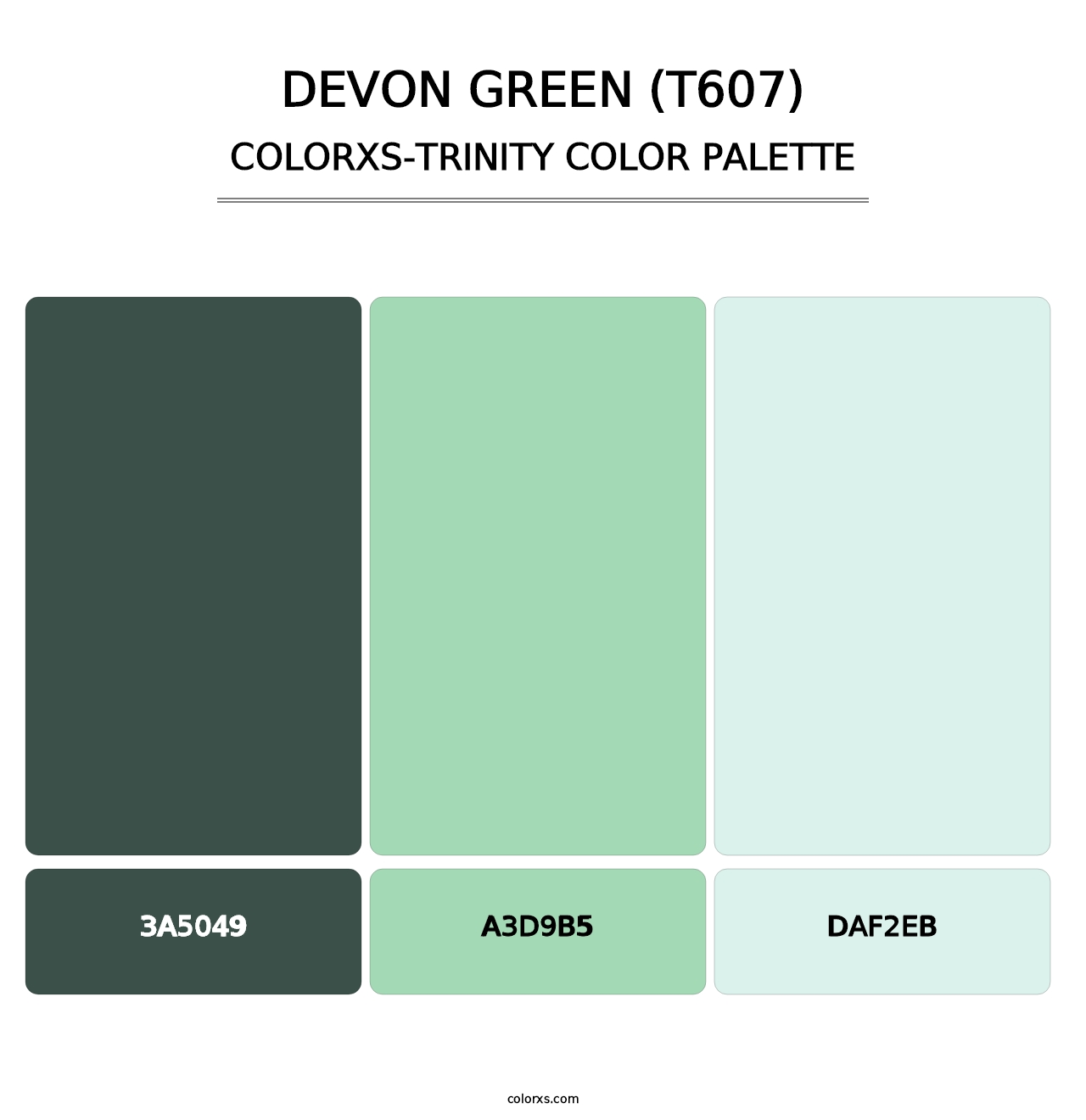 Devon Green (T607) - Colorxs Trinity Palette