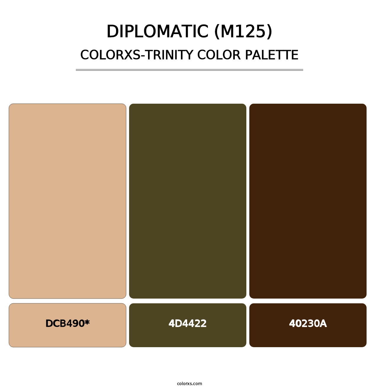 Diplomatic (M125) - Colorxs Trinity Palette