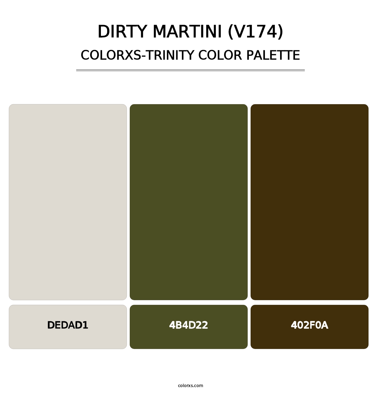 Dirty Martini (V174) - Colorxs Trinity Palette