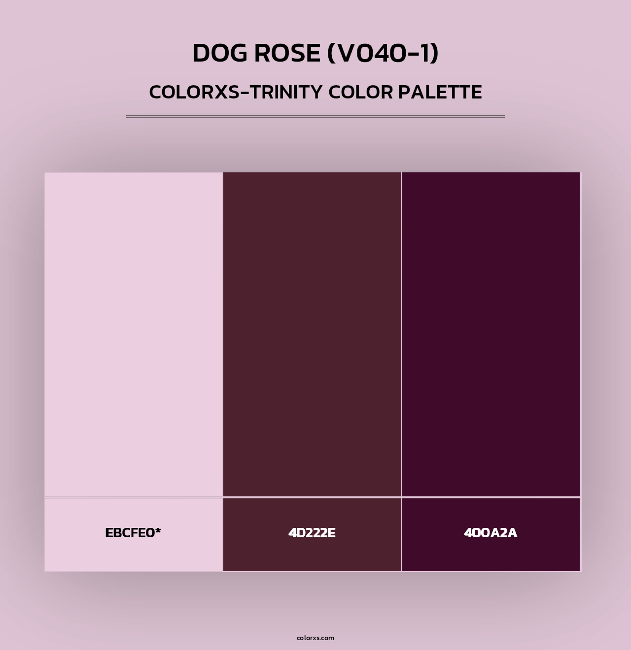 Dog Rose (V040-1) - Colorxs Trinity Palette