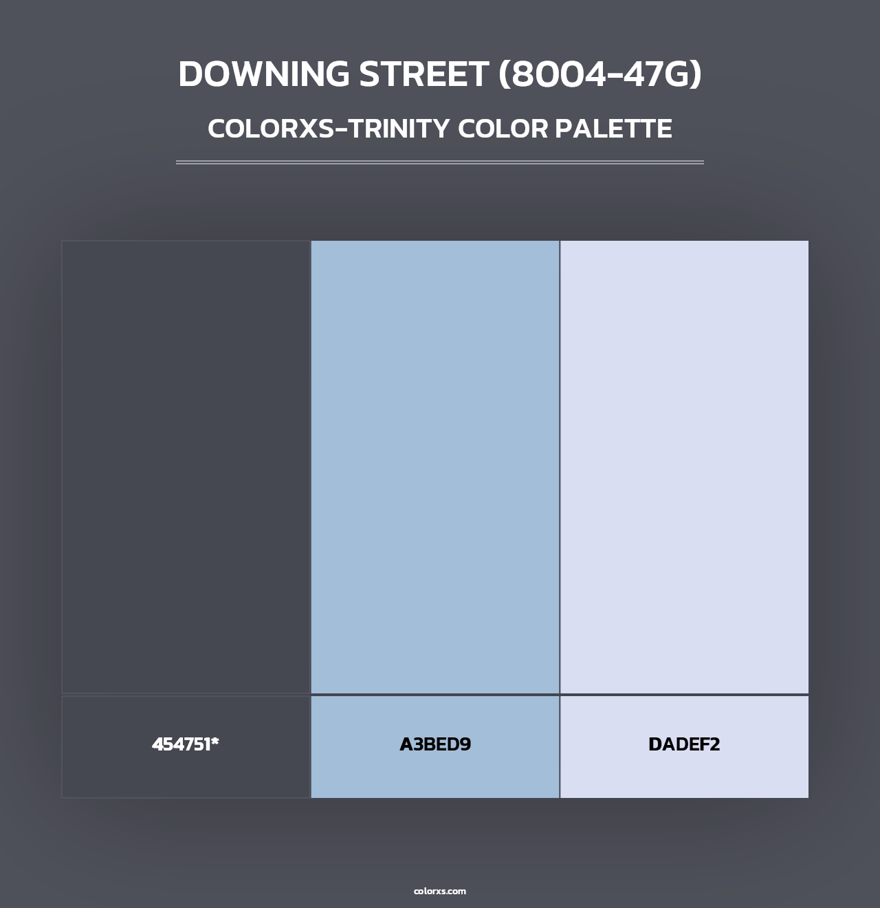 Downing Street (8004-47G) - Colorxs Trinity Palette