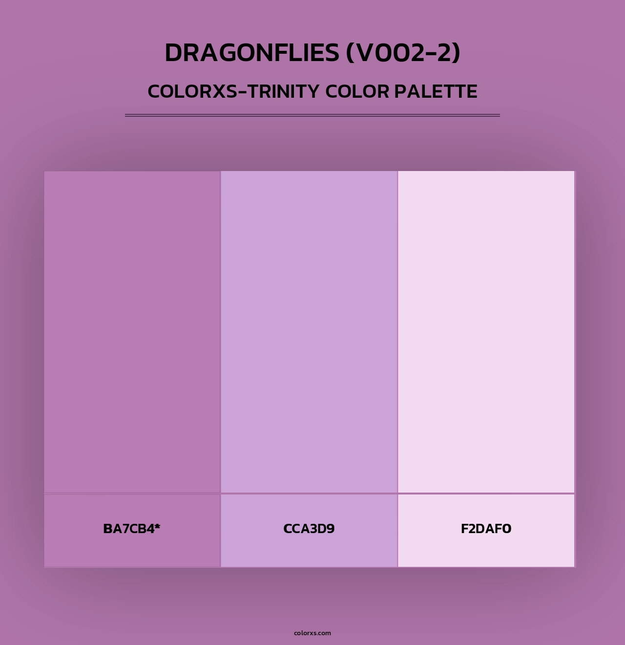 Dragonflies (V002-2) - Colorxs Trinity Palette