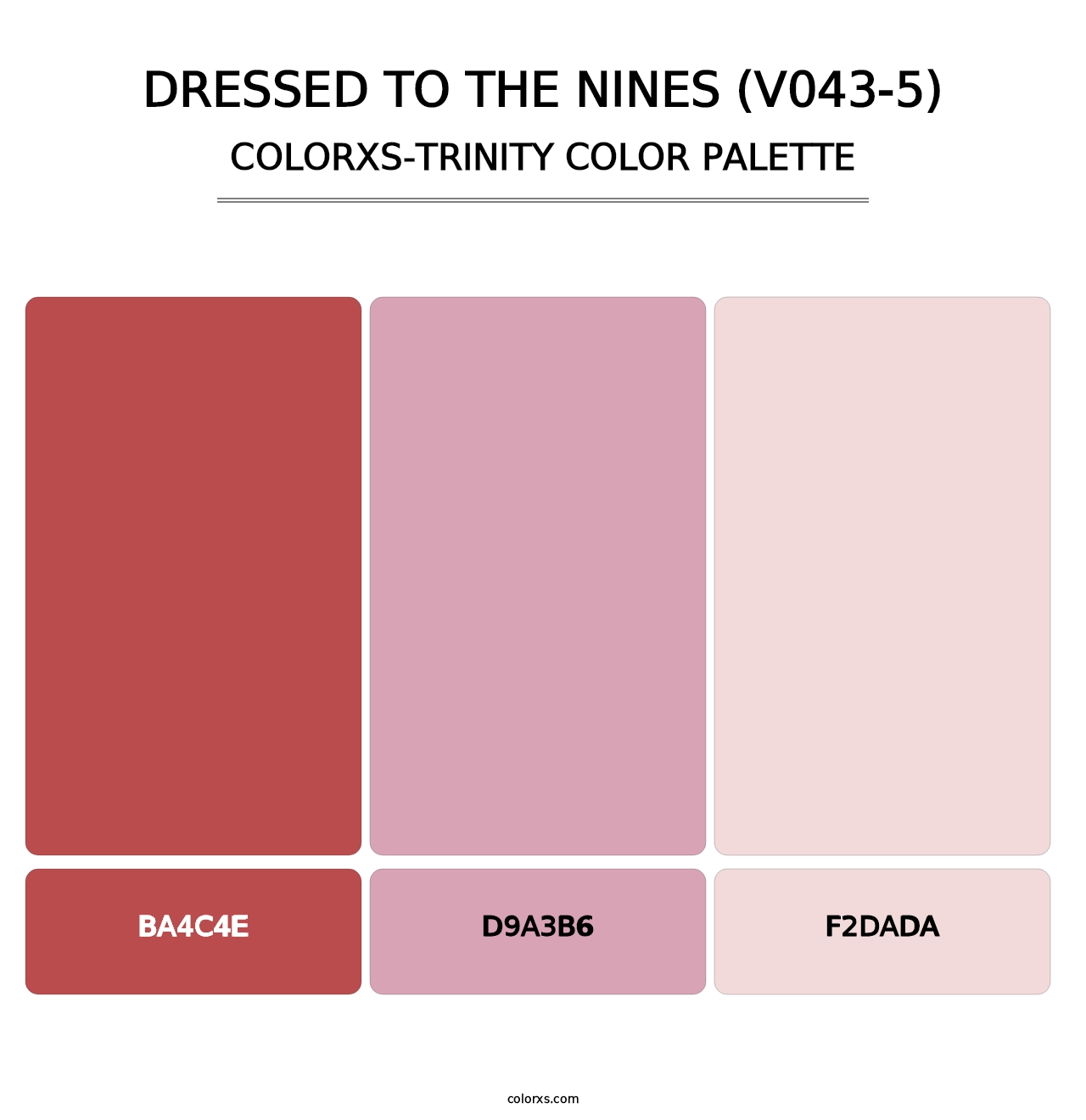 Dressed to the Nines (V043-5) - Colorxs Trinity Palette