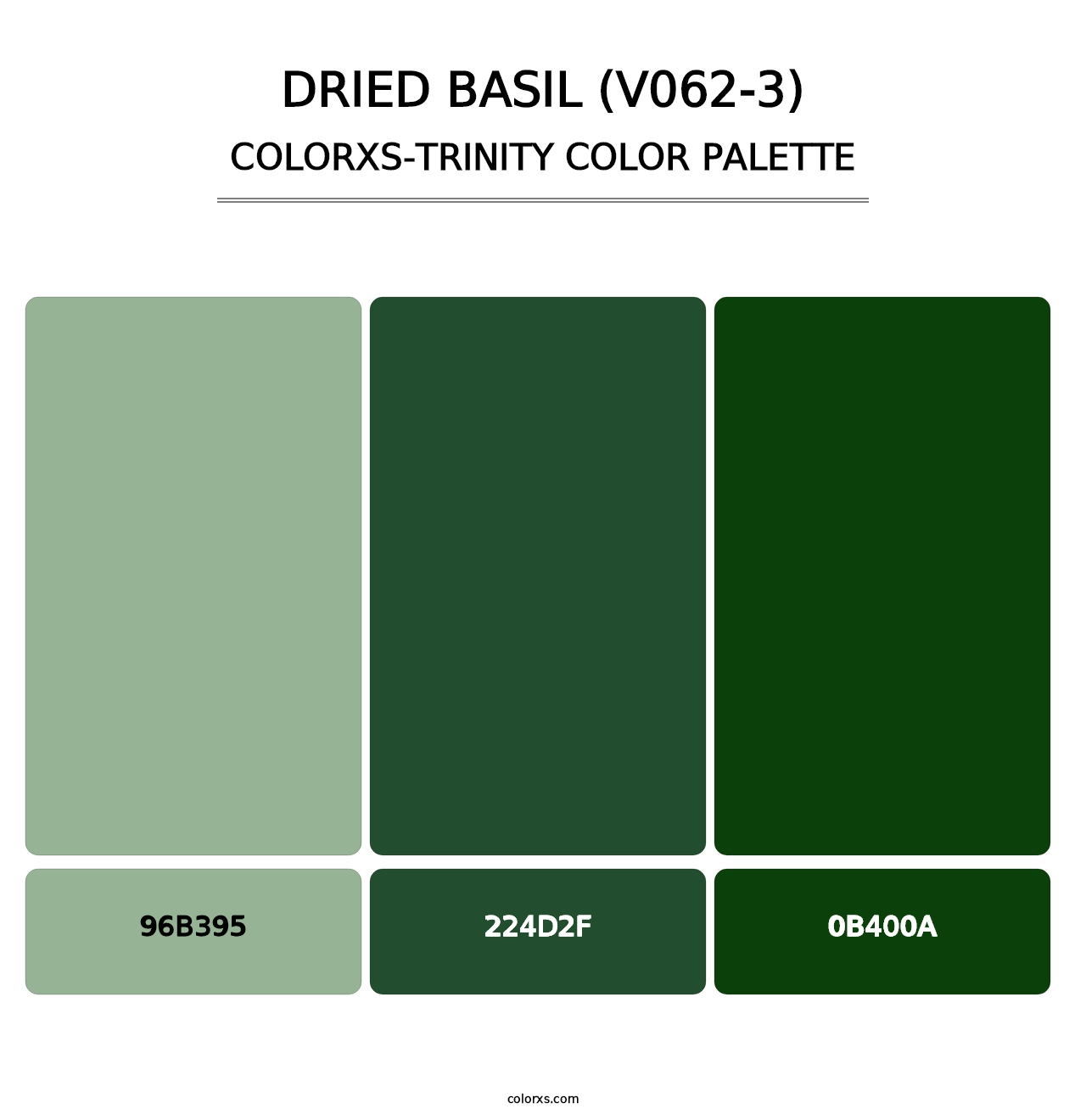 Dried Basil (V062-3) - Colorxs Trinity Palette