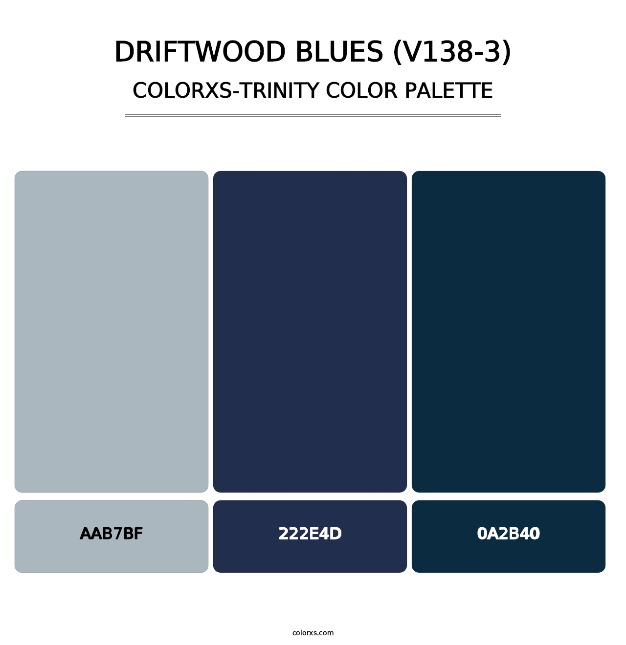 Driftwood Blues (V138-3) - Colorxs Trinity Palette