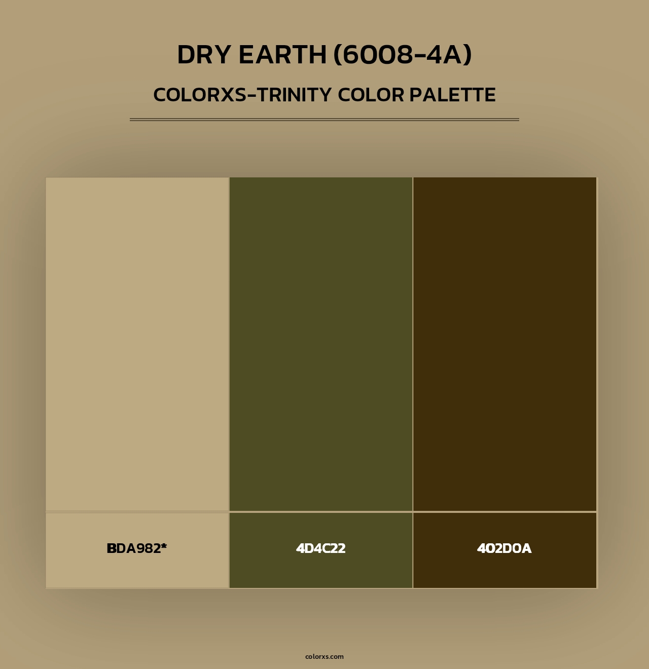 Dry Earth (6008-4A) - Colorxs Trinity Palette