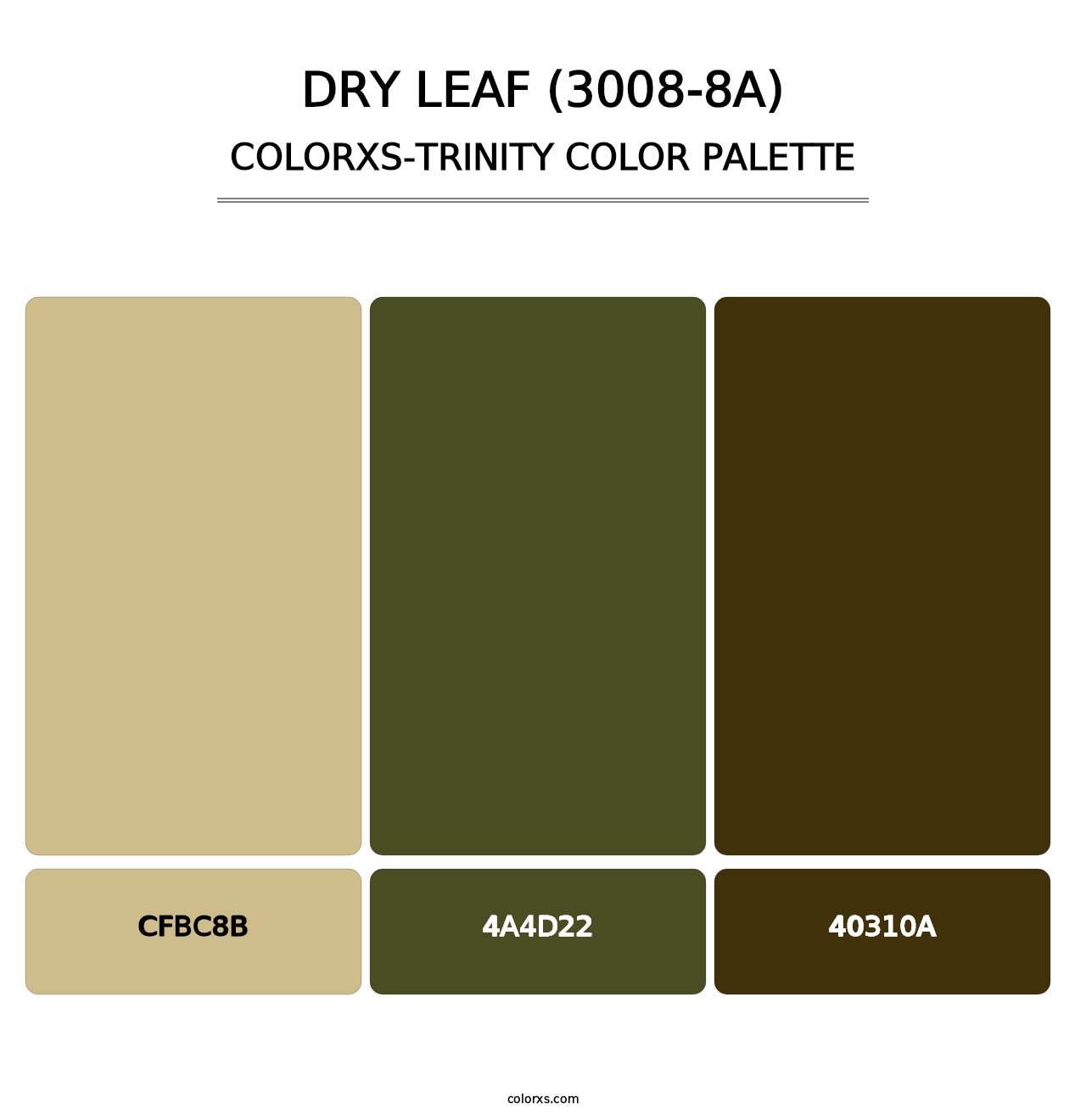 Dry Leaf (3008-8A) - Colorxs Trinity Palette