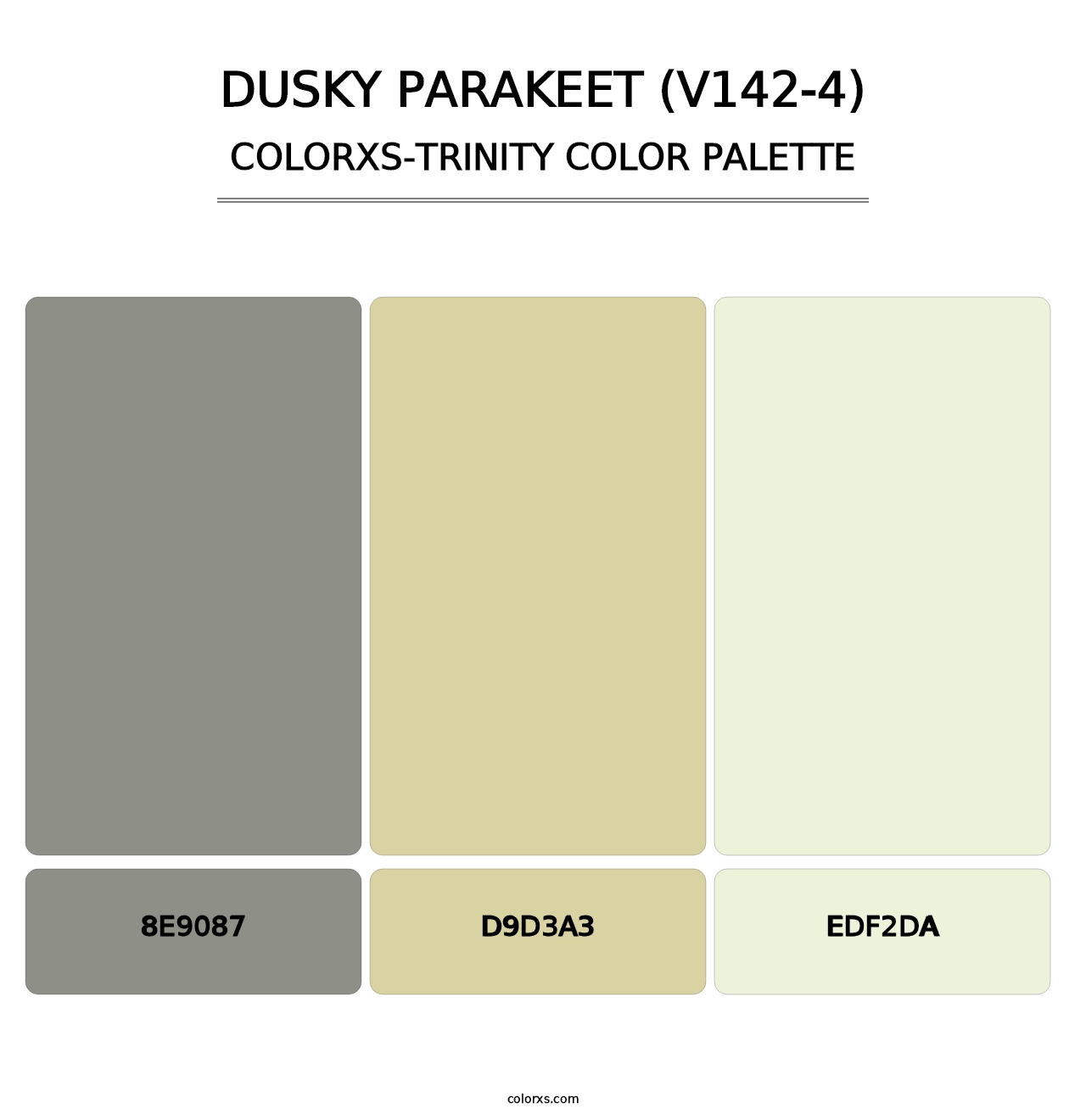 Dusky Parakeet (V142-4) - Colorxs Trinity Palette