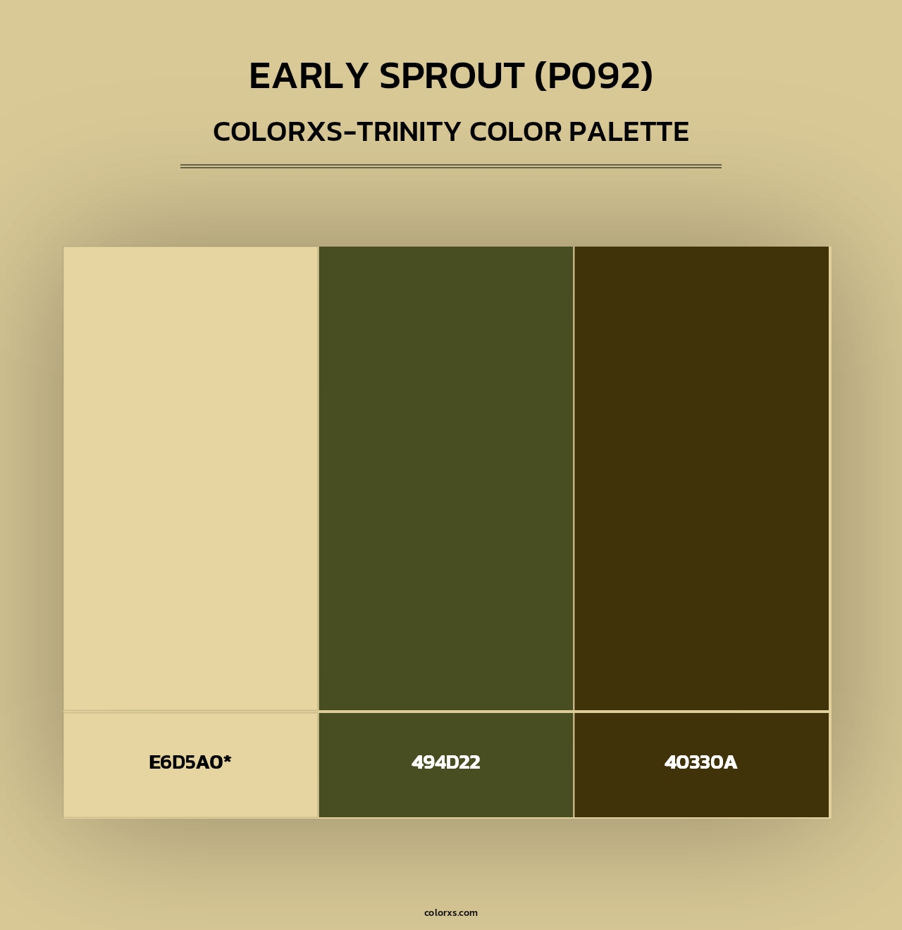Early Sprout (P092) - Colorxs Trinity Palette