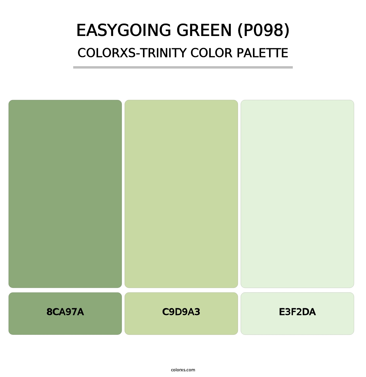 Easygoing Green (P098) - Colorxs Trinity Palette