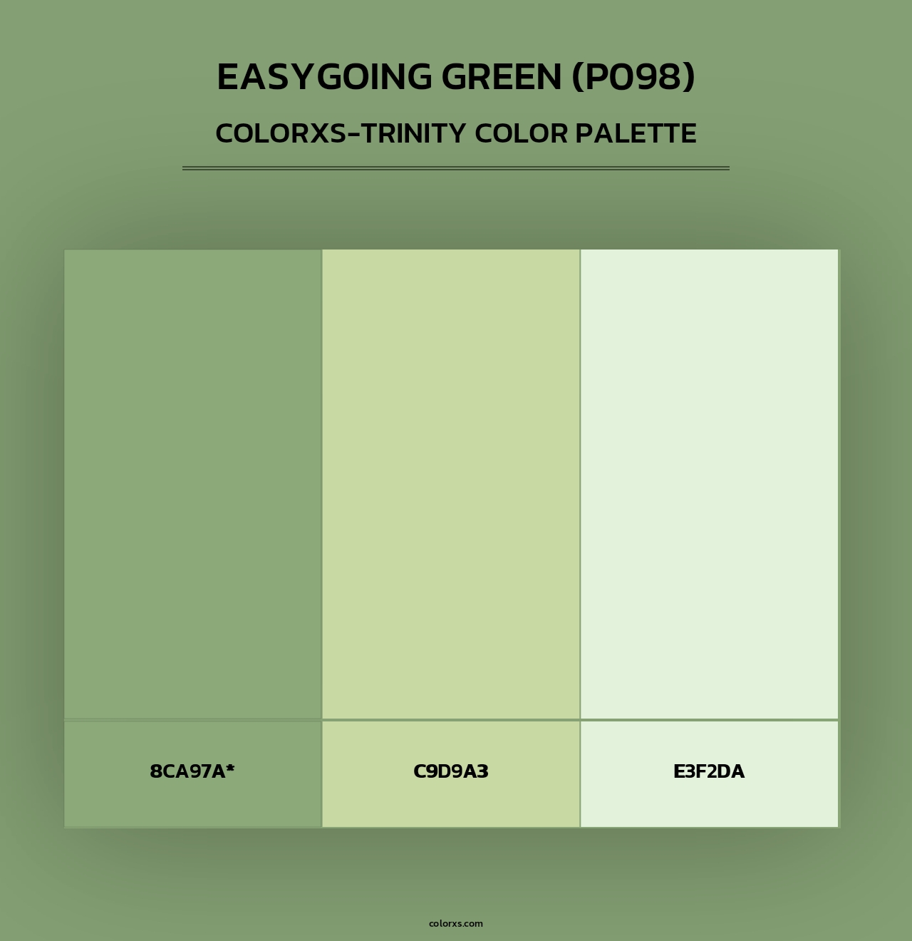 Easygoing Green (P098) - Colorxs Trinity Palette