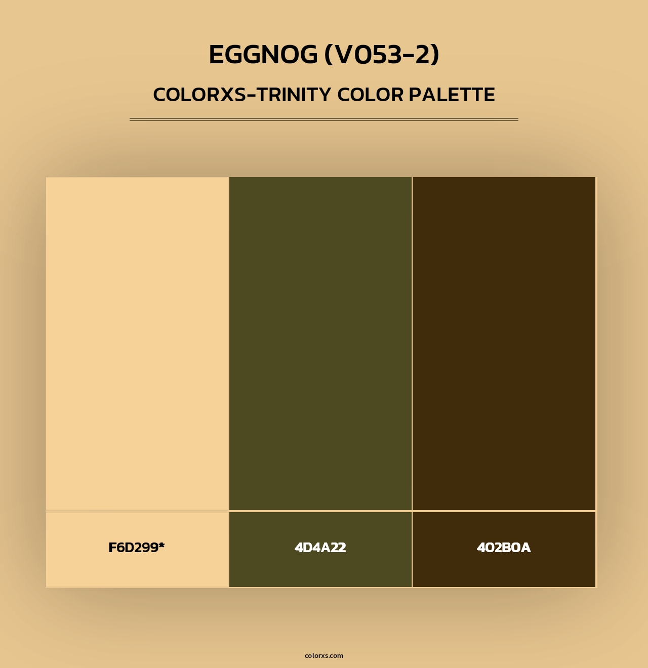 Eggnog (V053-2) - Colorxs Trinity Palette