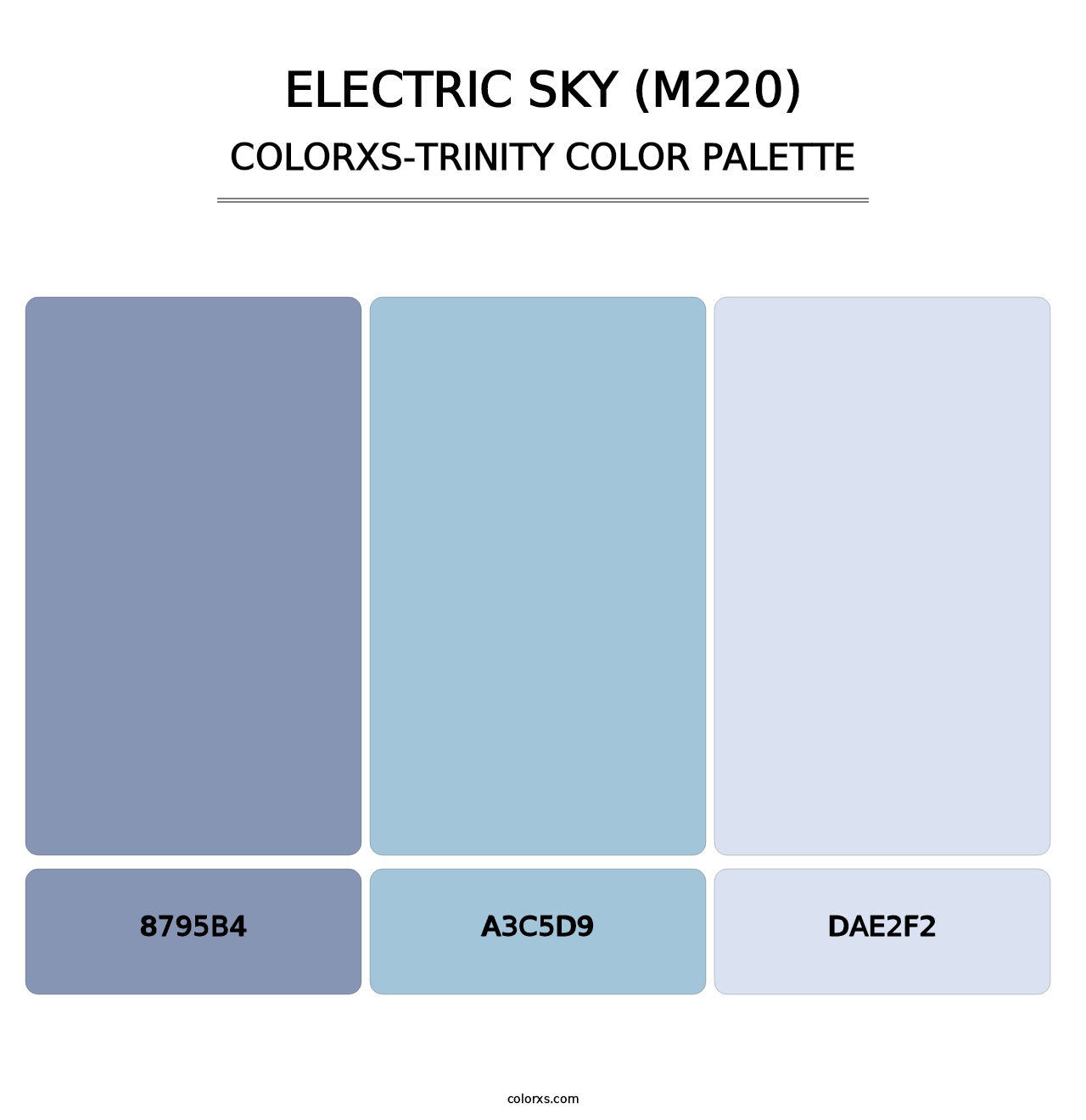 Electric Sky (M220) - Colorxs Trinity Palette