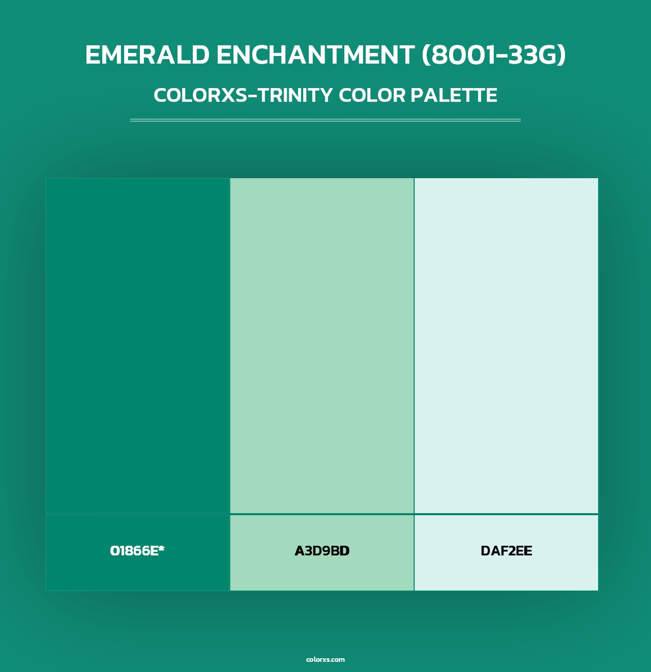 Emerald Enchantment (8001-33G) - Colorxs Trinity Palette