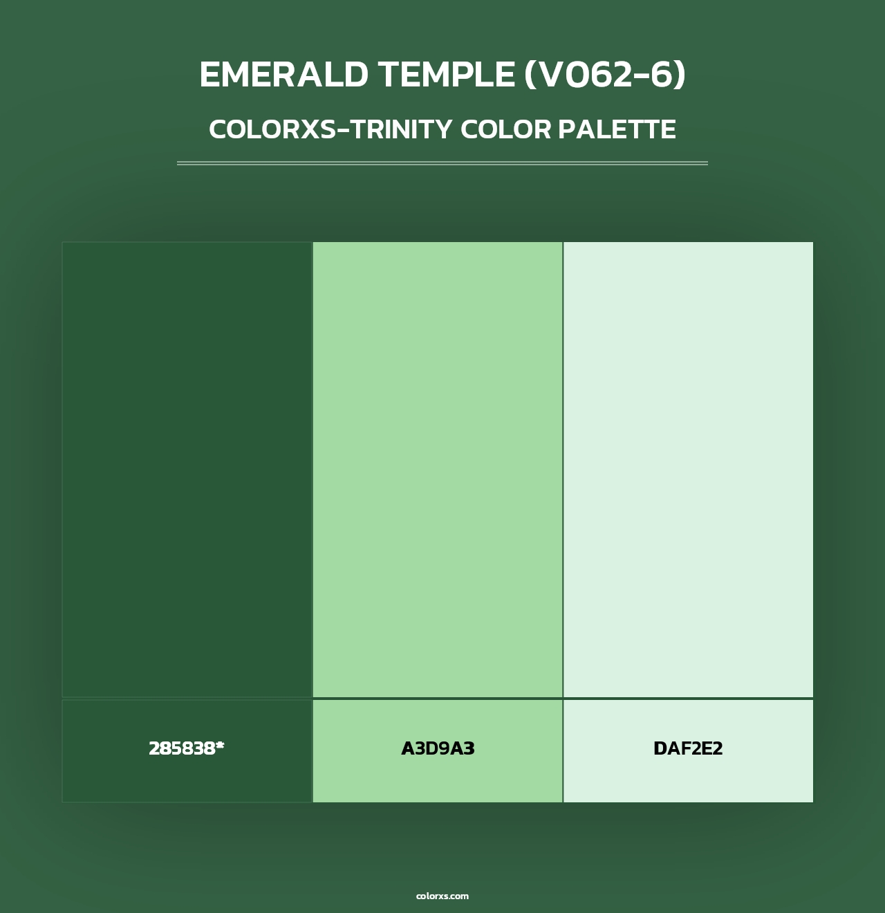 Emerald Temple (V062-6) - Colorxs Trinity Palette