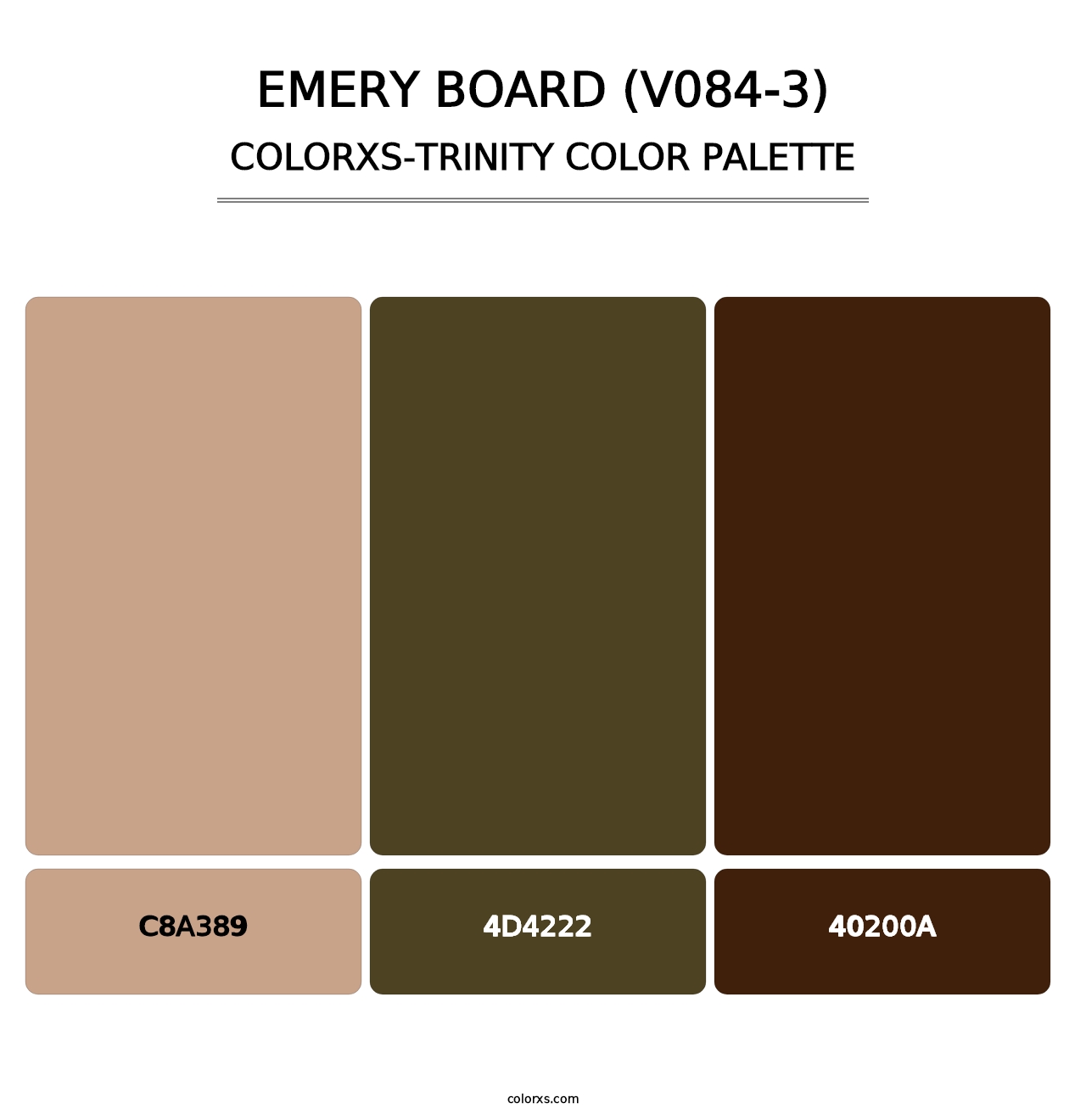 Emery Board (V084-3) - Colorxs Trinity Palette