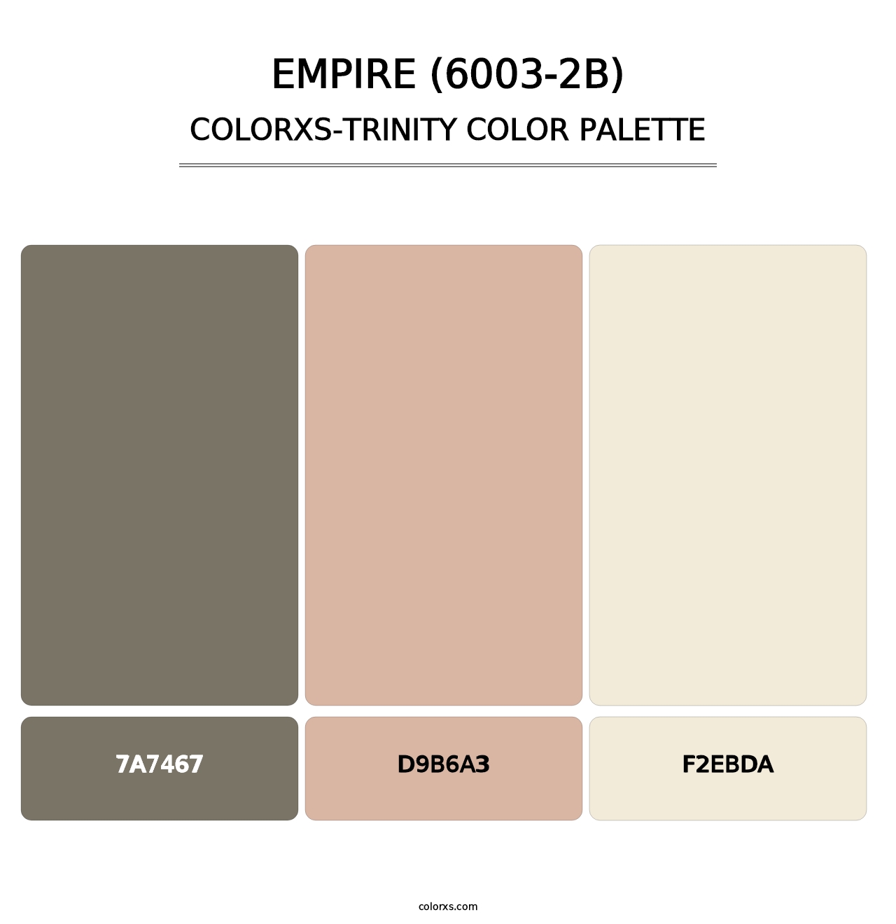 Empire (6003-2B) - Colorxs Trinity Palette