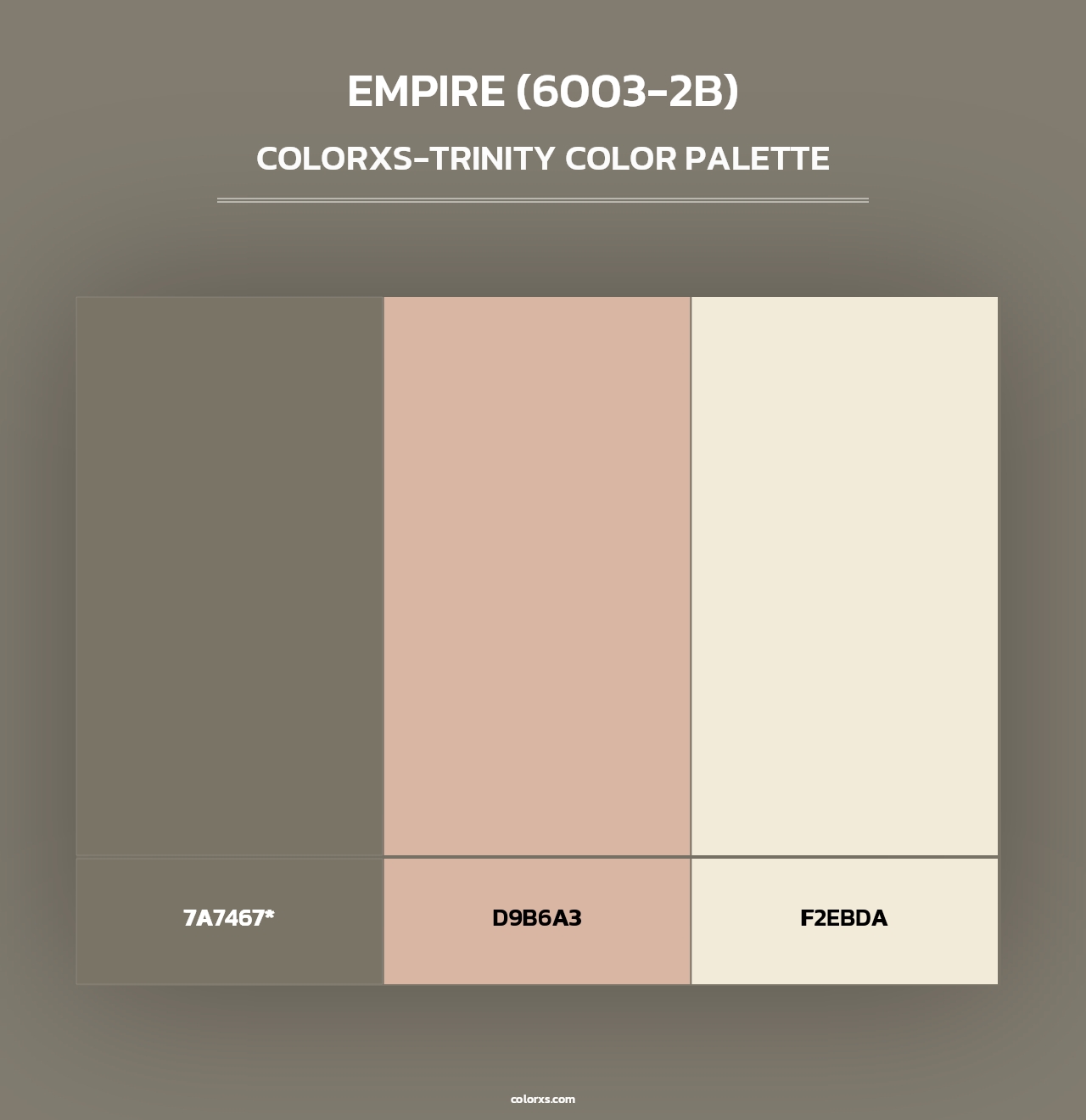 Empire (6003-2B) - Colorxs Trinity Palette