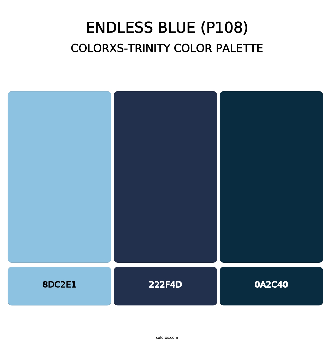 Endless Blue (P108) - Colorxs Trinity Palette