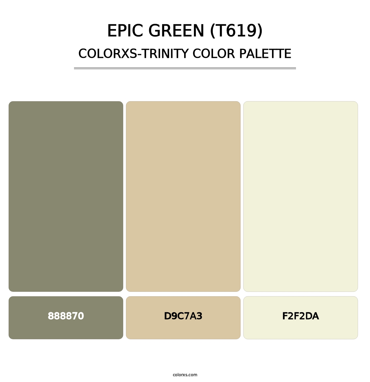 Epic Green (T619) - Colorxs Trinity Palette