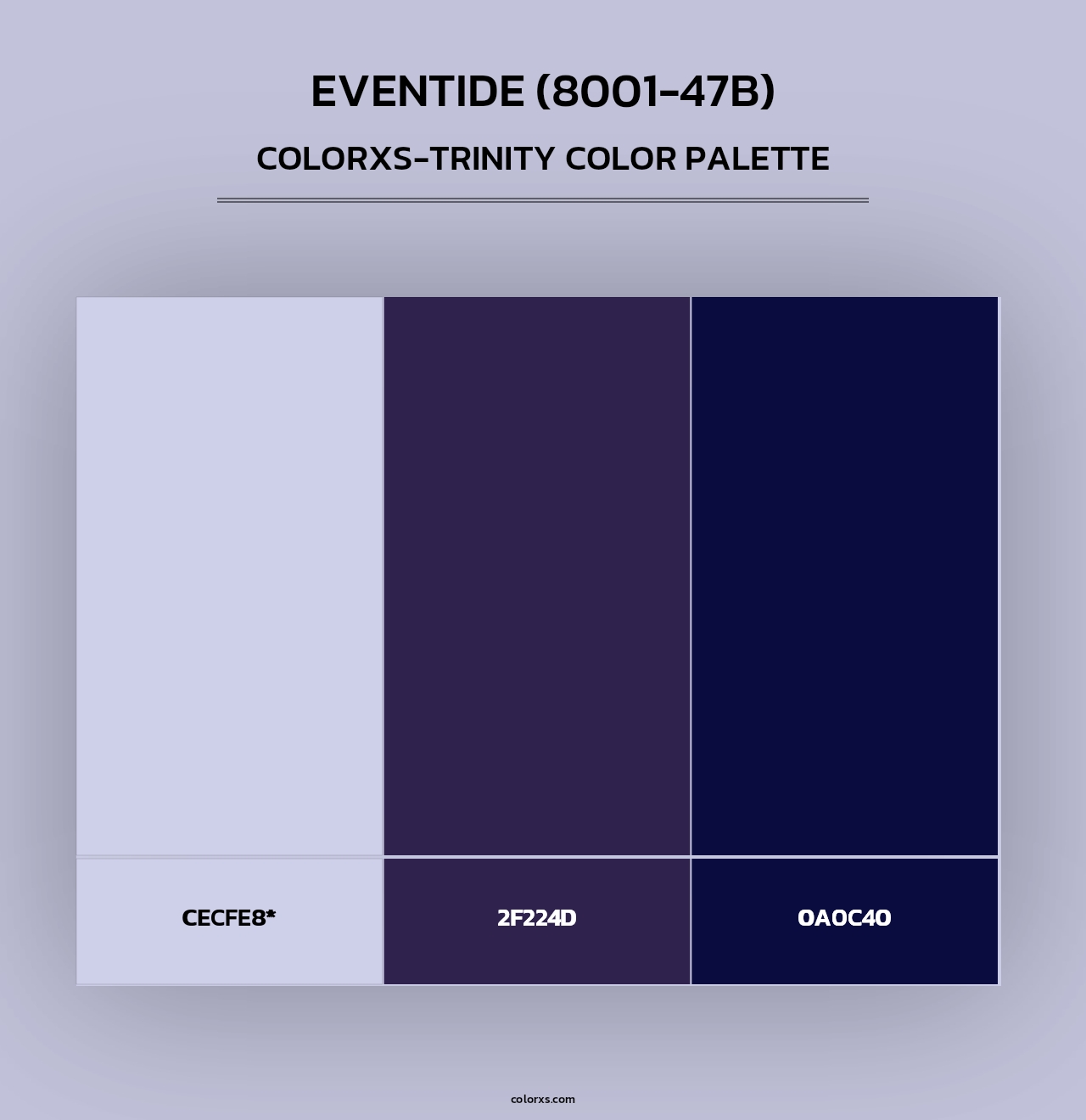 Eventide (8001-47B) - Colorxs Trinity Palette