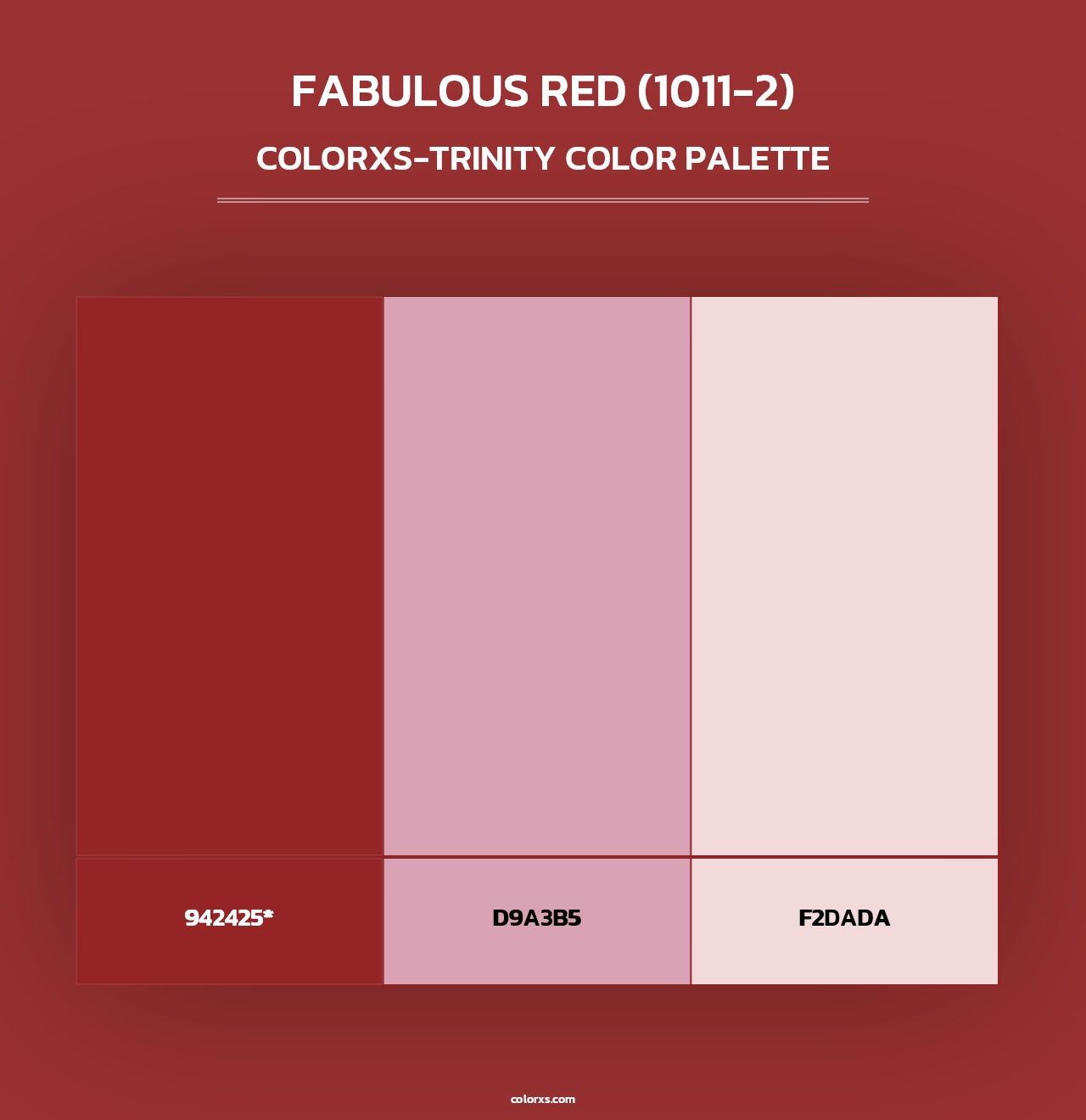 Fabulous Red (1011-2) - Colorxs Trinity Palette