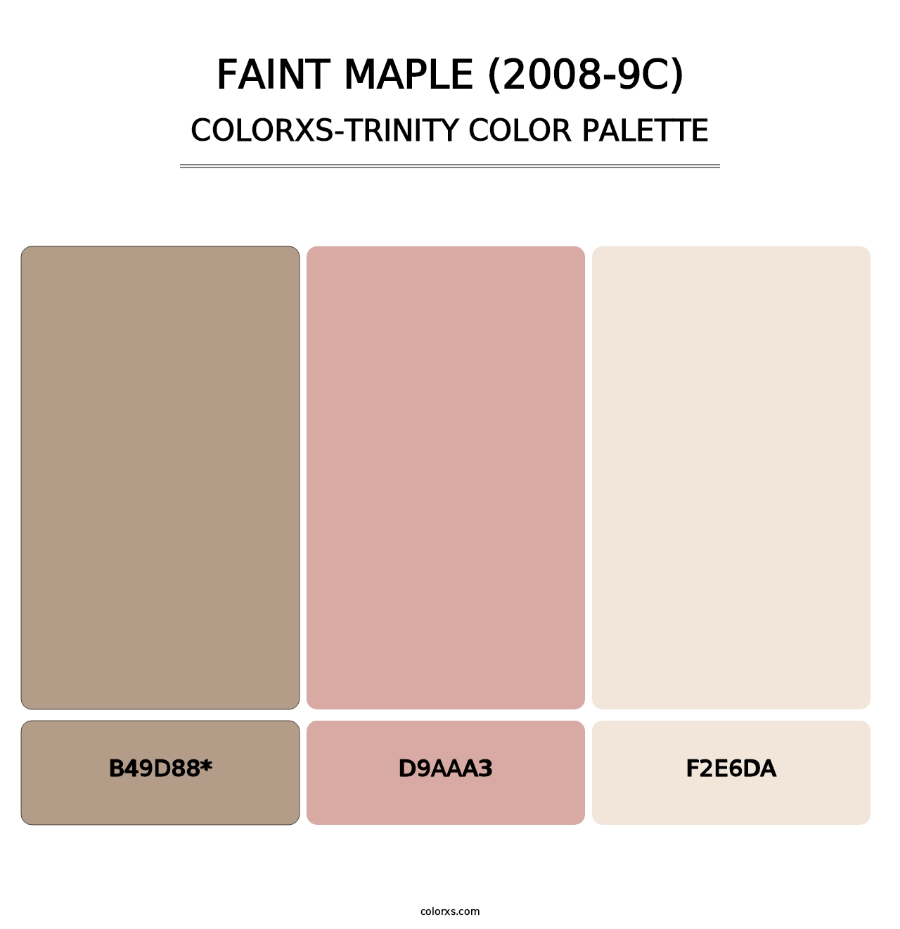 Faint Maple (2008-9C) - Colorxs Trinity Palette
