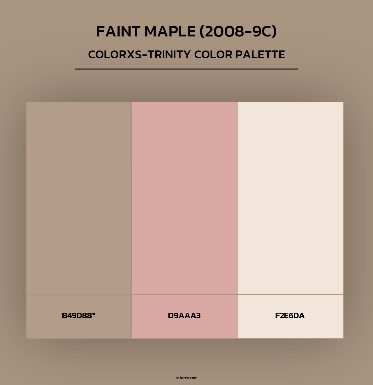 Faint Maple (2008-9C) - Colorxs Trinity Palette