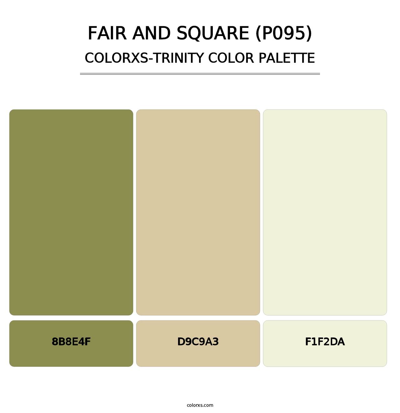 Fair and Square (P095) - Colorxs Trinity Palette