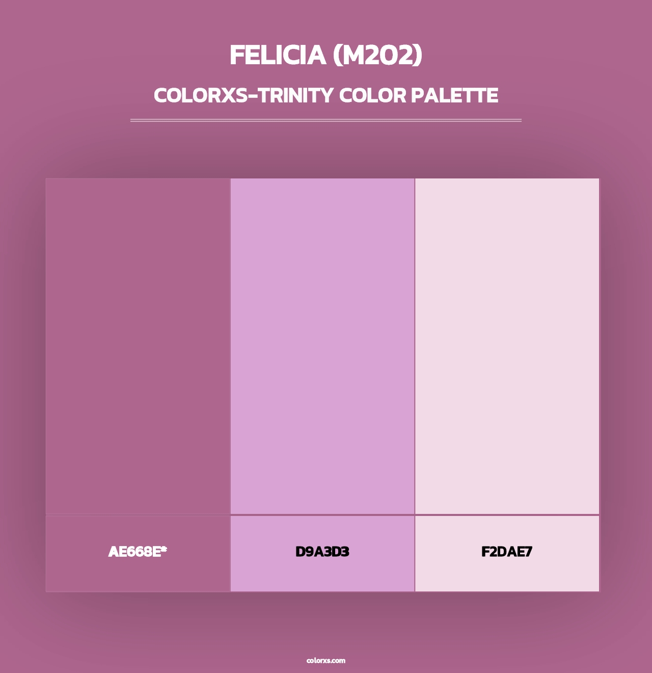 Felicia (M202) - Colorxs Trinity Palette