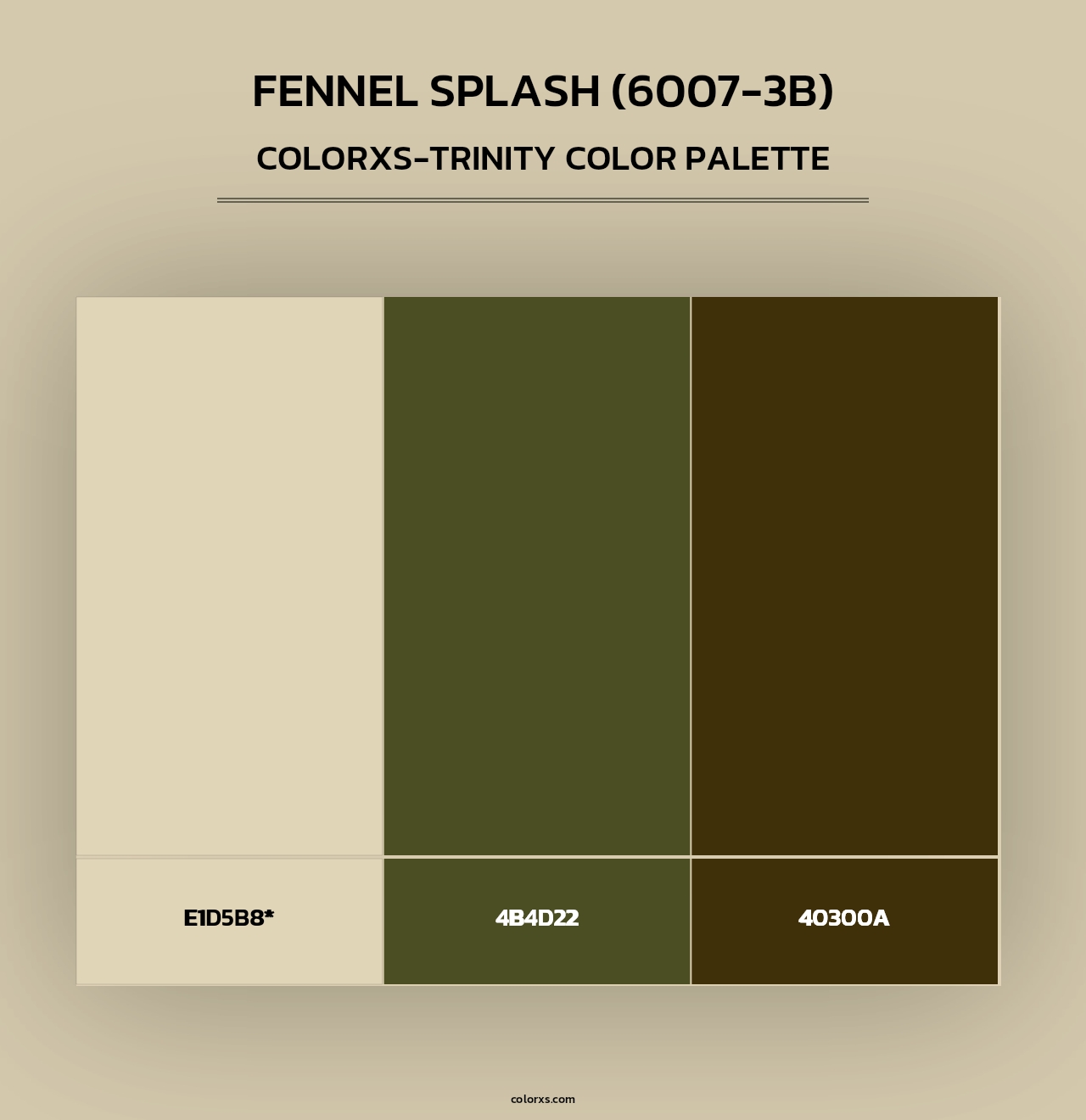 Fennel Splash (6007-3B) - Colorxs Trinity Palette