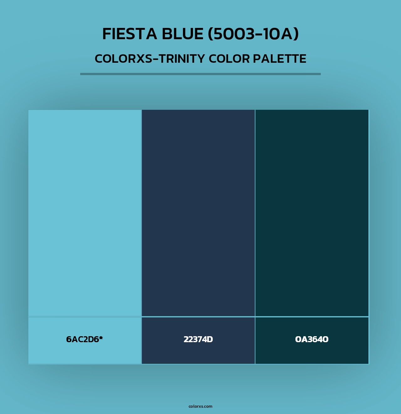 Fiesta Blue (5003-10A) - Colorxs Trinity Palette