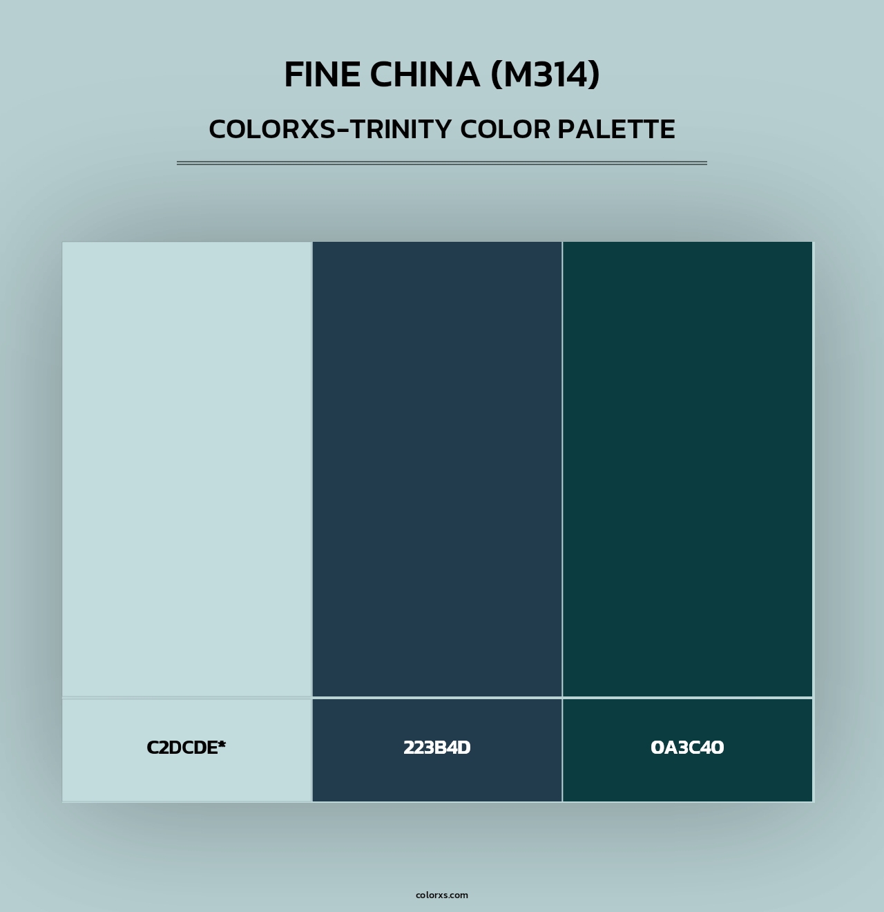 Fine China (M314) - Colorxs Trinity Palette