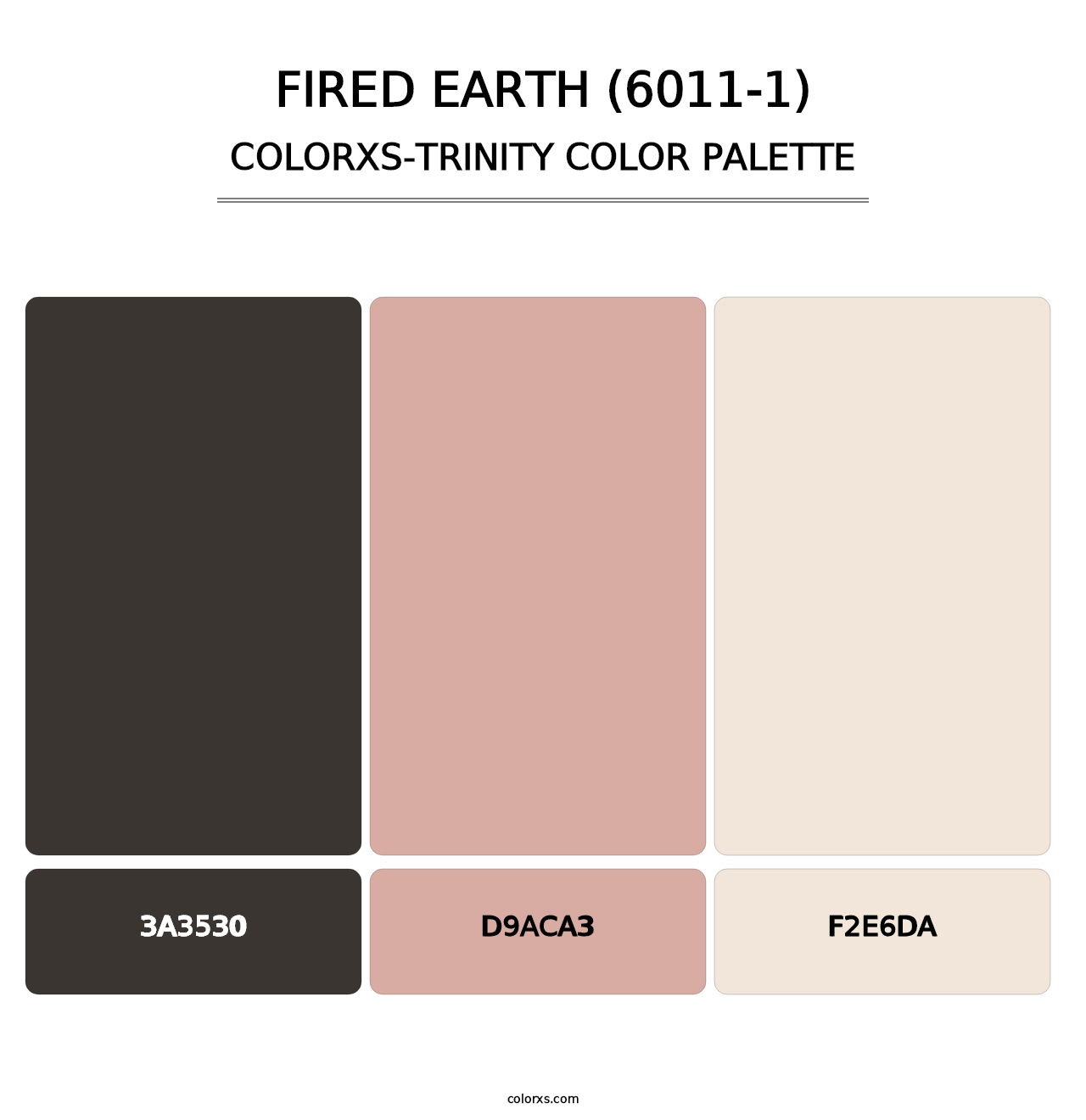Fired Earth (6011-1) - Colorxs Trinity Palette