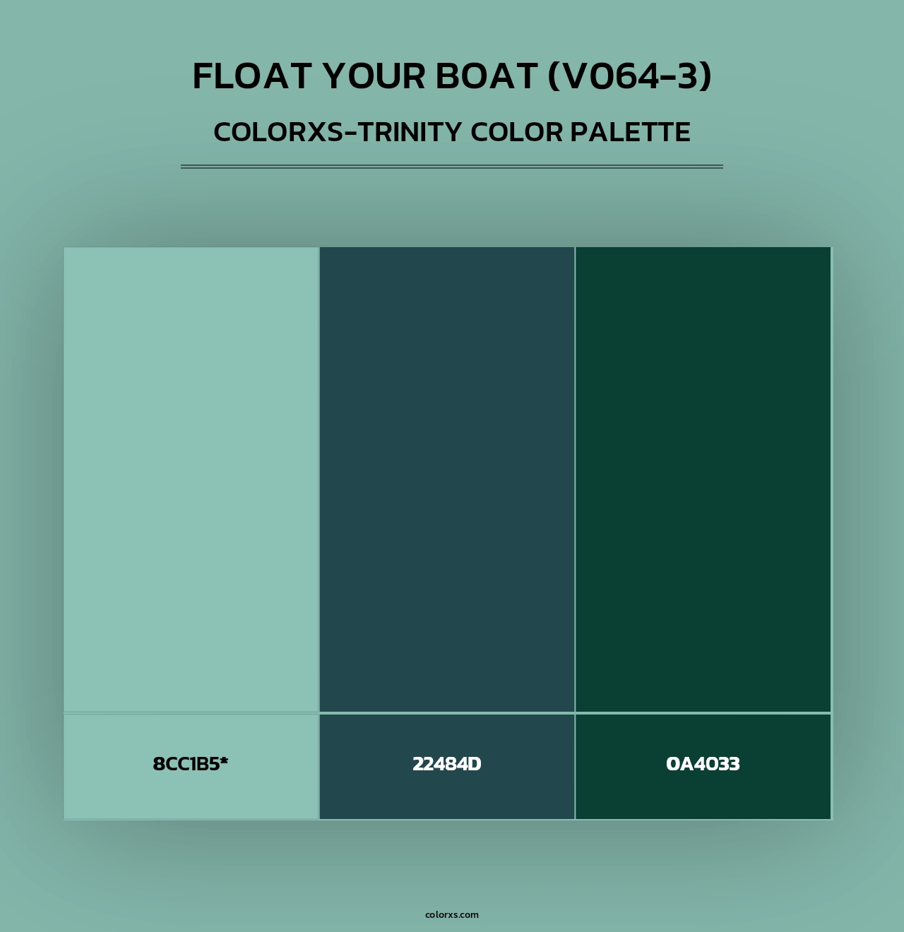 Float Your Boat (V064-3) - Colorxs Trinity Palette