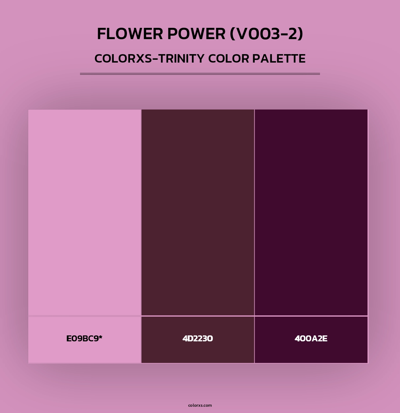 Flower Power (V003-2) - Colorxs Trinity Palette