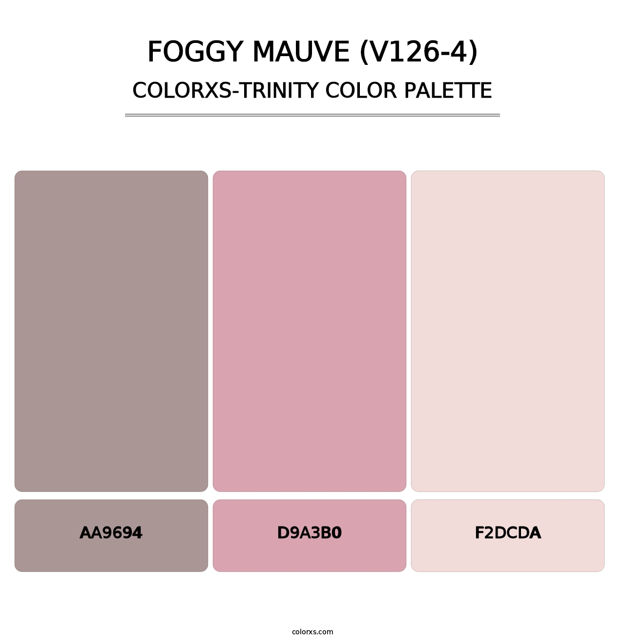 Foggy Mauve (V126-4) - Colorxs Trinity Palette