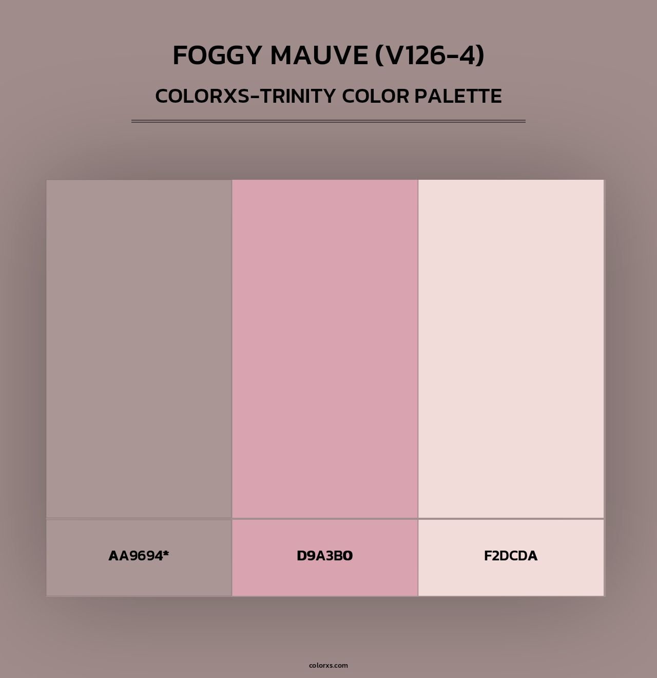 Foggy Mauve (V126-4) - Colorxs Trinity Palette
