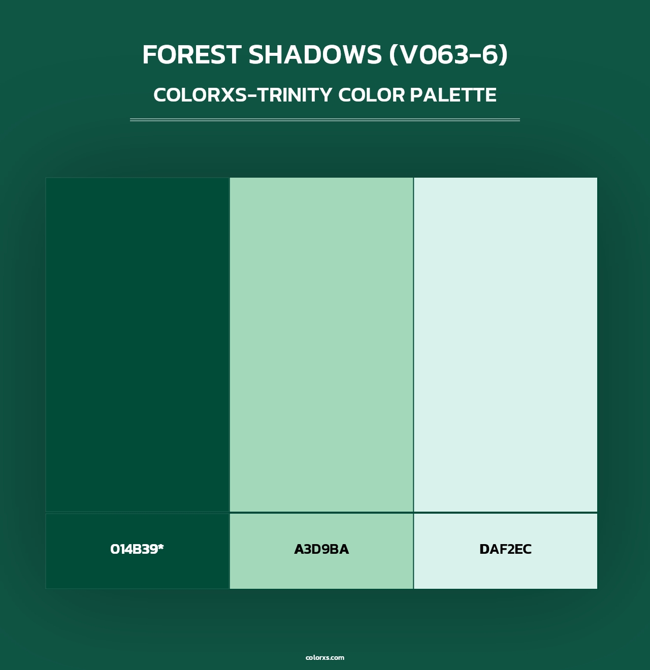 Forest Shadows (V063-6) - Colorxs Trinity Palette