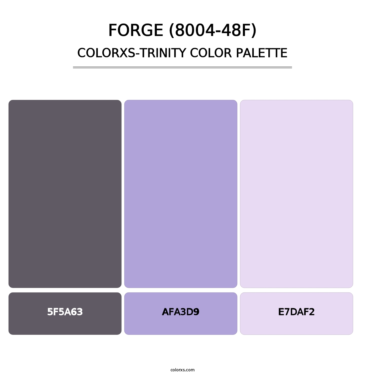 Forge (8004-48F) - Colorxs Trinity Palette
