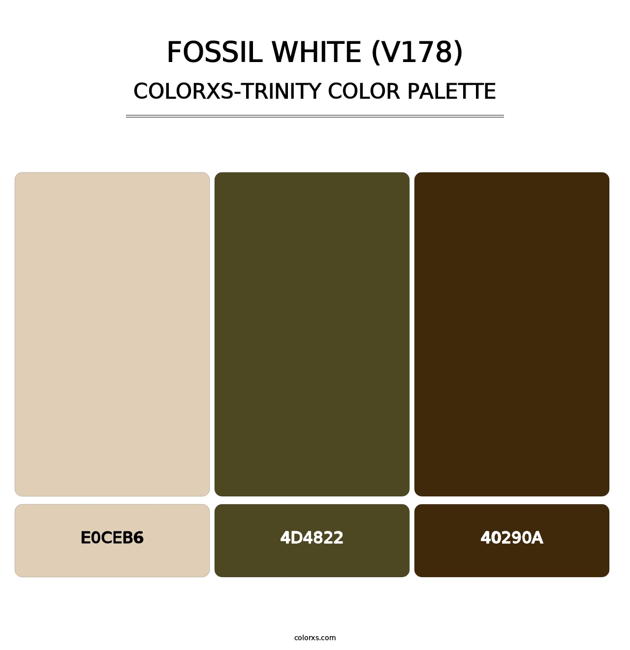 Fossil White (V178) - Colorxs Trinity Palette