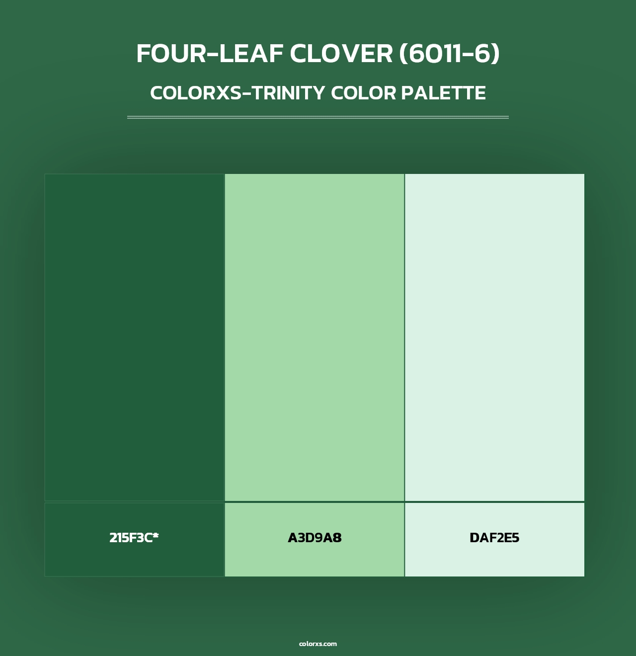 Four-Leaf Clover (6011-6) - Colorxs Trinity Palette