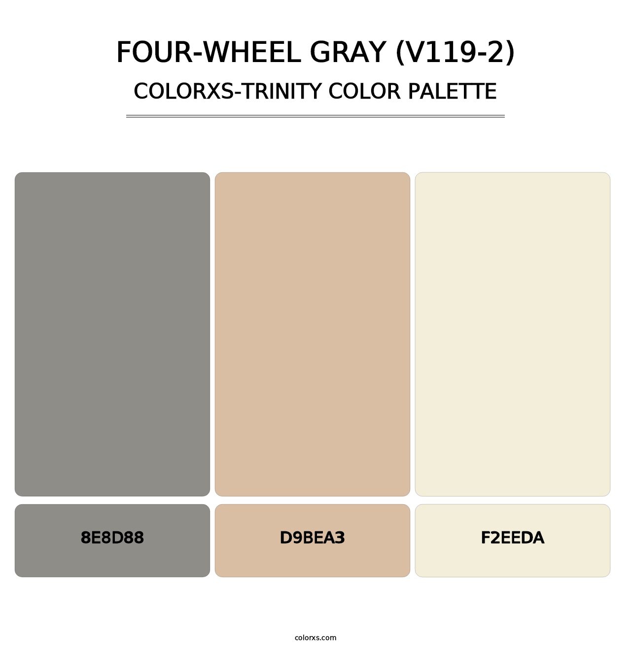 Four-Wheel Gray (V119-2) - Colorxs Trinity Palette